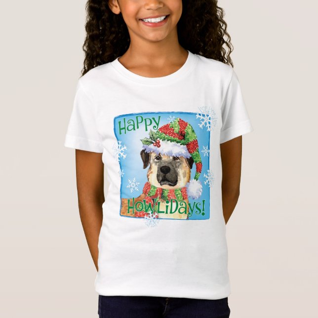 Lycklig Howliday Anatolian Shepherd T-Shirt (Framsida)