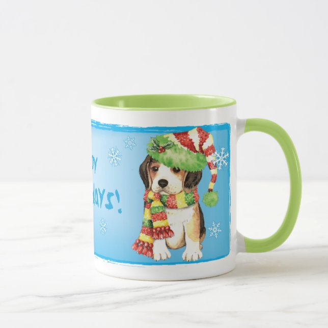 Lycklig Howliday Beagle Mugg (Höger)