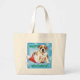 Lycklig Howliday Bulldog Jumbo Tygkasse