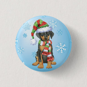 Lycklig Howliday Doberman Knapp