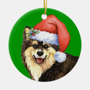 Lycklig Howliday finska Lapphund Julgransprydnad Keramik