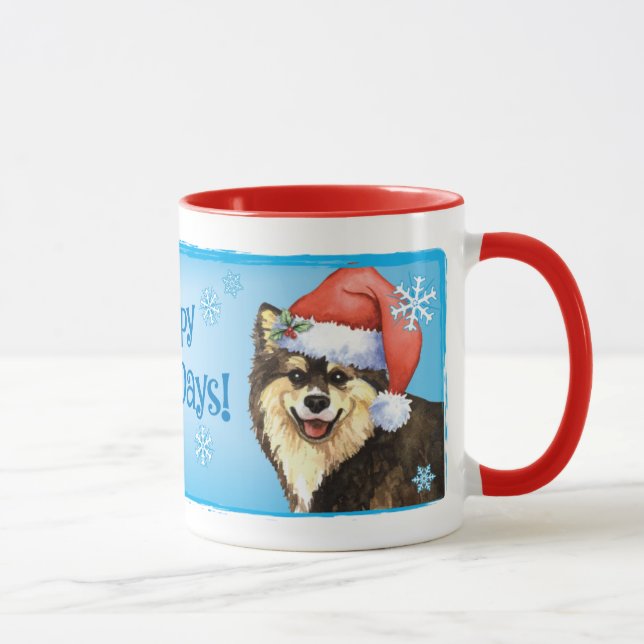 Lycklig Howliday finska Lapphund Mugg (Höger)