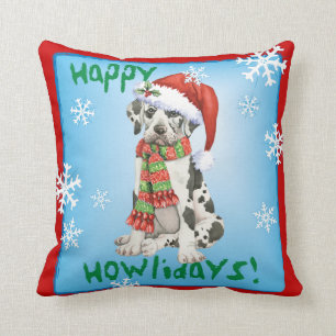 Lycklig Howliday great dane Kudde