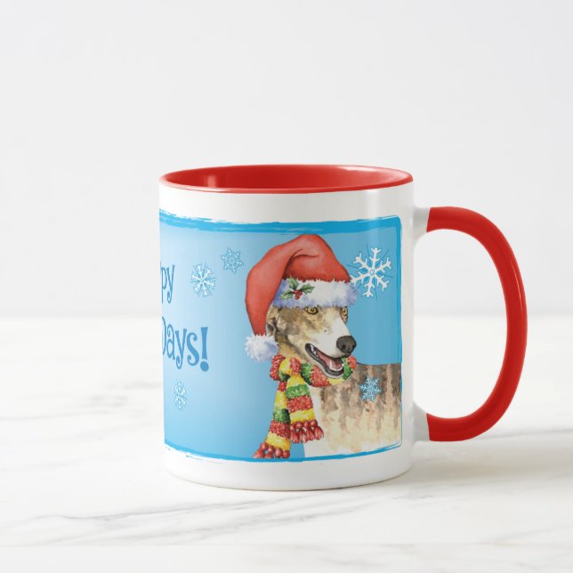 Lycklig Howliday Greyhound Mugg (Höger)