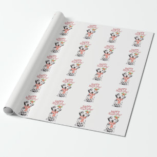 Lycklig Howliday jul som slår in Presentpapper