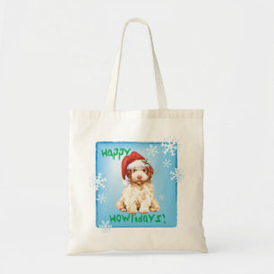 Lycklig Howliday Lagotto Romagnolo Tote Bag Tygkasse