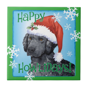 Lycklig Howliday Lockig-Jackad Retriever Kakelplatta