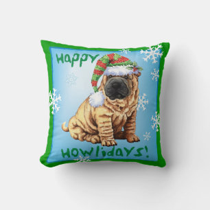 Lycklig Howliday Shar-Pei Kudde