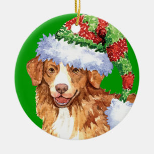 Lycklig Howliday Toller Julgransprydnad Keramik