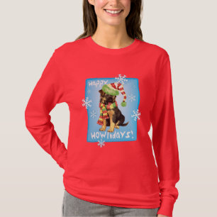 Lycklig Howliday tysk herde T Shirt