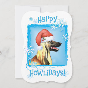 Lycklig Howlidays afghanska Julkort