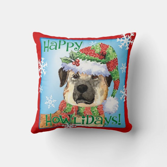 Lycklig Howlidays Anatolian Shepherd Dekorativ kud Kudde (Baksida)