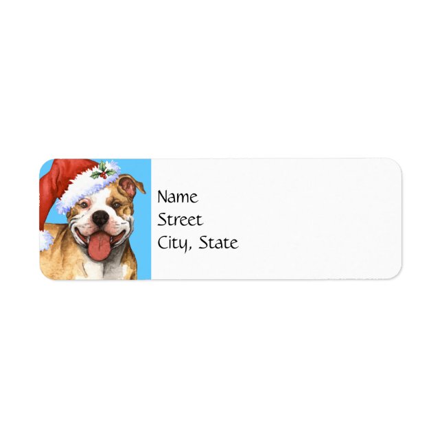 Lycklig Howlidays APBT Returadress Etikett (Framsidan)