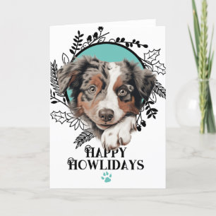 Lycklig Howlidays Australian Cattle Hund jul Helgkort
