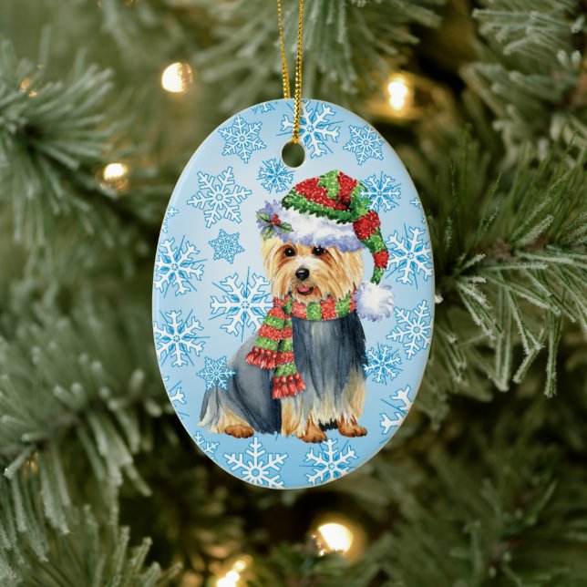 Lycklig Howlidays Australian Terrier Julgransprydnad Keramik (Träd)
