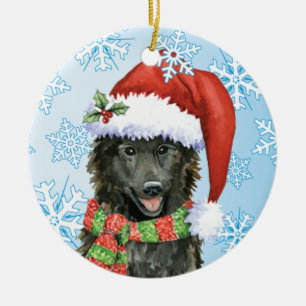 Lycklig Howlidays belgareSheepdog Julgransprydnad Keramik