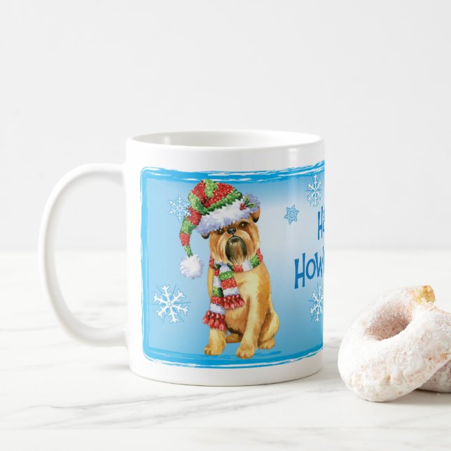 Lycklig Howlidays Bryssel Griffon Coffee Mugg (Med munk)