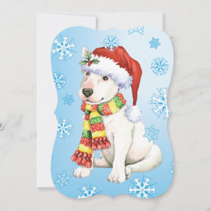 Lycklig Howlidays Bull Terrier Julkort