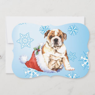 Lycklig Howlidays Bulldog Julkort