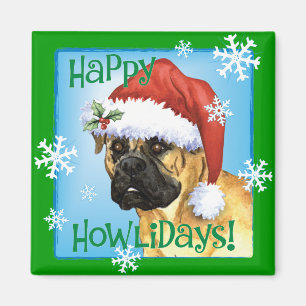 Lycklig Howlidays Bullmastiff Magnet