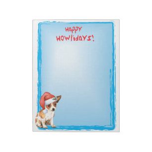 Lycklig Howlidays Chihuahua Anteckningsblock