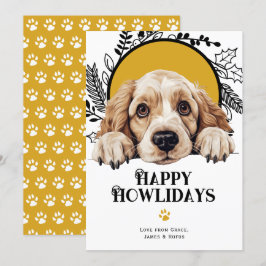 Lycklig Howlidays Clumber Spain Hund jul Julkort