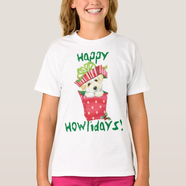 Lycklig Howlidays Coton T-Shirt (Framsida)