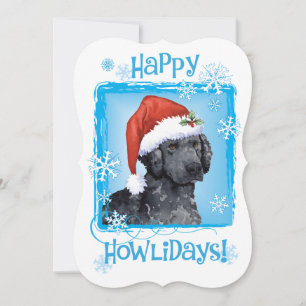 Lycklig Howlidays Curly-Jackat Retriever Julkort