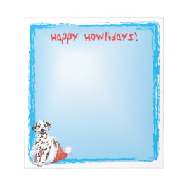 Lycklig Howlidays Dalmatian Anteckningsblock