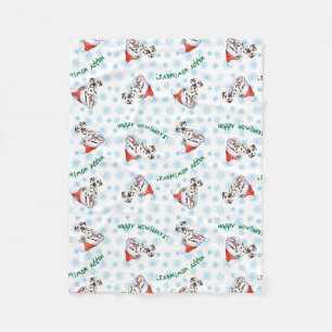 Lycklig Howlidays Dalmatian Fleecefilt