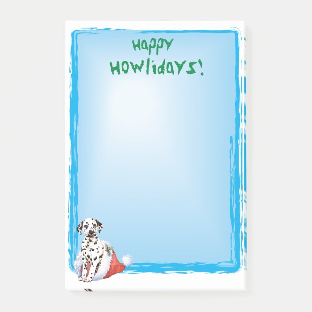 Lycklig Howlidays Dalmatian Post-it Block (Framsida)
