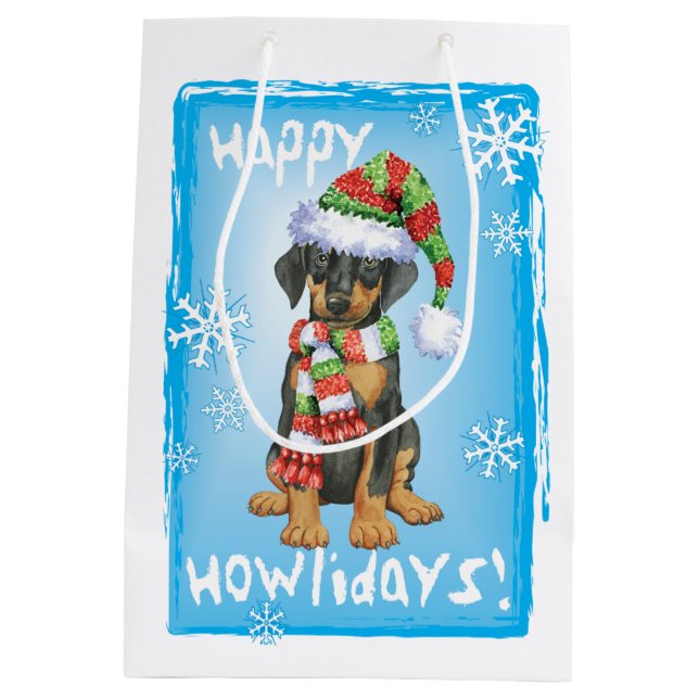 Lycklig Howlidays Doberman (Baksidan)