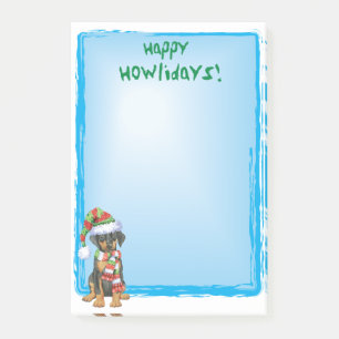 Lycklig Howlidays Doberman Post-it Block
