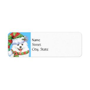 Lycklig Howlidays Eskimo Hund Returadress Etikett