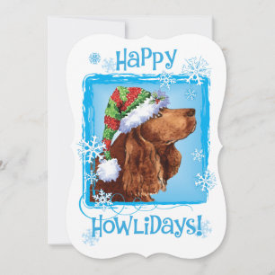 Lycklig Howlidays Fält Spanska Helgdag Card Julkort
