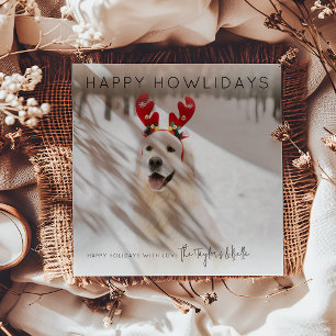 Lycklig Howlidays Fotojul Julkort