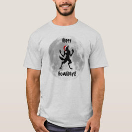 Lycklig Howlidays Funny Werevargs T-shirt för mana