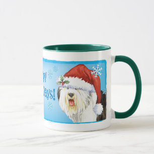 Lycklig Howlidays gammal engelsk Sheepdog Mugg