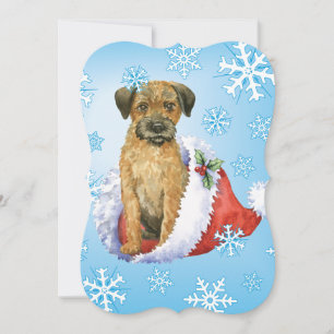 Lycklig Howlidays Gräns Terrier Julkort