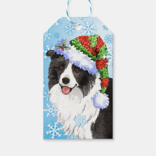 Lycklig Howlidays gränsCollie Presentetikett