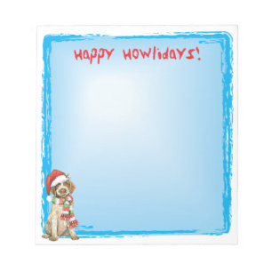 Lycklig Howlidays Griffon Anteckningsblock