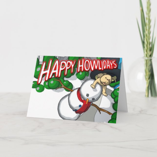 Lycklig Howlidays Helgkort (Framsida)