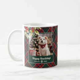 Lycklig Howlidays Hund Grönt Red Play-julen Kaffemugg