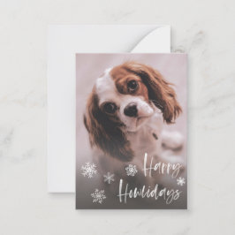 Lycklig Howlidays Hund Groomer Pet Sitter Helgdaga Anteckningskort