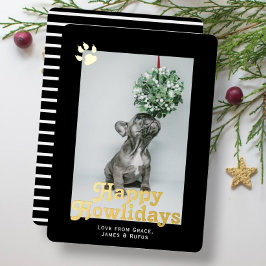 Lycklig Howlidays-Hund-temat Photo-Personlig