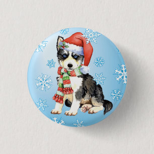 Lycklig Howlidays Husky Knapp