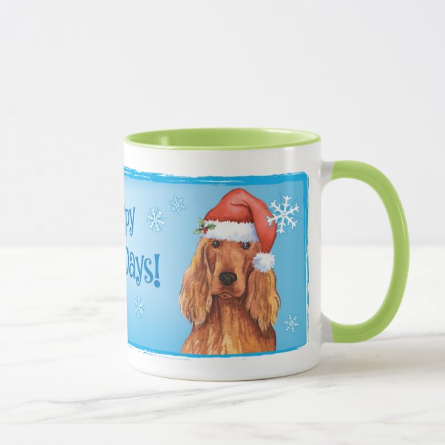 Lycklig Howlidays Irish Setter Mugg (Höger)
