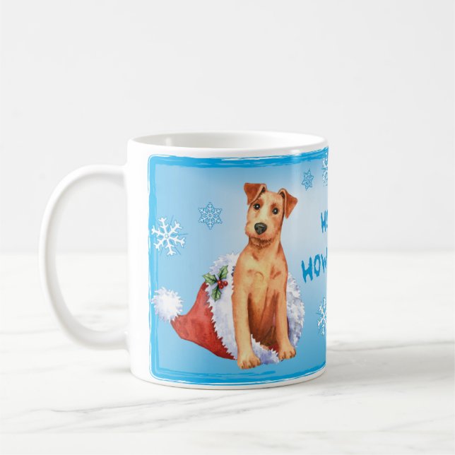 Lycklig Howlidays Irish Terrier Mugg (Vänster)