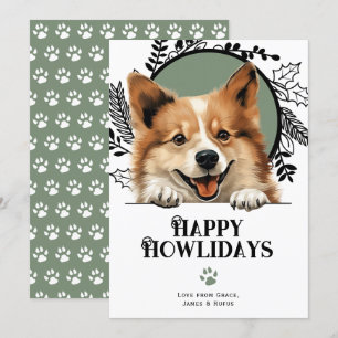 Lycklig Howlidays Islands Sheepdog-jul Julkort