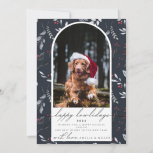lycklig howlidays jul jul Pet Arc botaniskt Inbjudningar